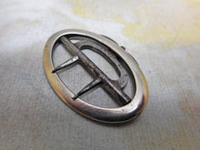 Load image into Gallery viewer, An Irish silver knee buckle with an anchor form chape. HM. 1788