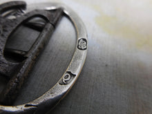 Load image into Gallery viewer, An Irish silver knee buckle with an anchor form chape. HM. 1788