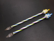 Load image into Gallery viewer, Two twisted glass dip pens. c1890