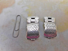 Load image into Gallery viewer, A rare pair of silver garter clasps / buckles. English London 1795.