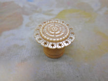 Load image into Gallery viewer, A pearl topped tape measure. c1850. -new tape.
