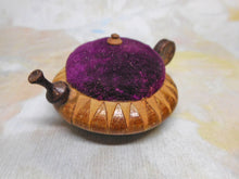 Charger l'image dans la galerie, A Tunbridge Ware kettle pin cushion and its pair-a teapot. c1900-1920