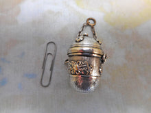 Load image into Gallery viewer, A base metal chatelaine thimble case. c1870