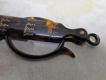 Load image into Gallery viewer, A tortoiseshell lorgnette with gold pique work. c1860