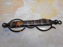 Load image into Gallery viewer, A tortoiseshell lorgnette with gold pique work. c1860