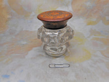 Load image into Gallery viewer, An inkwell with a Tunbridge Ware lid. c1860.