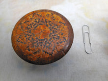 Load image into Gallery viewer, An inkwell with a Tunbridge Ware lid. c1860.