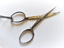 Load image into Gallery viewer, SOLD…….A long, decoratively engraved, cut steel chatelaine with six appendages. c 1850.