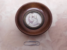 Load image into Gallery viewer, A small, framed stipple engraving of a lady with lyre. c 1800