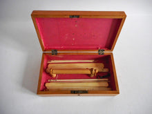 Load image into Gallery viewer, A Georgian inlaid netting box with ratchet and tools.  c 1800