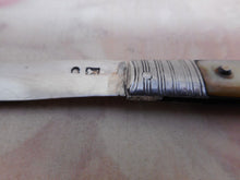 Load image into Gallery viewer, A mother of pearl folding fruit knife. c 1800