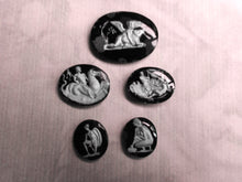 Load image into Gallery viewer, 5 antique sulphides depicting classical figures. c1800