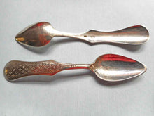 Load image into Gallery viewer, Ten Dutch silver demitasse spoons and matching caddy spoon. 19th century.