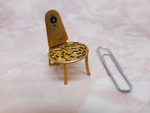 Load image into Gallery viewer, 18th century novelties-watch cocks made into miniature chairs. c 1890.