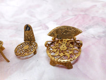 Load image into Gallery viewer, 18th century novelties-watch cocks made into miniature chairs. c 1890.