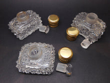 Load image into Gallery viewer, Three cut glass scent bottles. c 1830