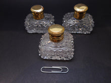 Load image into Gallery viewer, Three cut glass scent bottles. c 1830