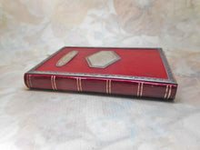 Load image into Gallery viewer, SOLD…….A lovely red leather note book with silver trim. French.  c 1840