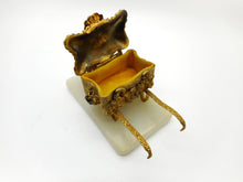 Load image into Gallery viewer, A French novelty-a little garden wheelbarrow trinket box. c1870