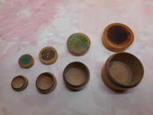 Load image into Gallery viewer, A nest of four small Georgian treen boxes. c 1800