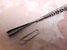 Load image into Gallery viewer, SOLD…..A pair of silver handled tweezers. L&S Chester 1888
