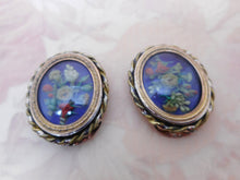 Load image into Gallery viewer, Antique French floral bracelet catches. c 1840