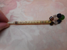 Load image into Gallery viewer, SOLD.............A rare public hanging lace bobbin. William Worsley 1868