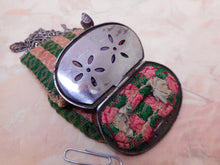 Load image into Gallery viewer, A Parisian 'double' sided silk purse with steel beading.  c 1860