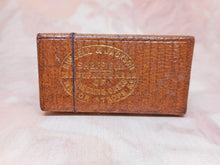 Load image into Gallery viewer, SOLD……A tooled leather needle packet case. ' Superior Needles ' c1850