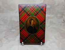 Load image into Gallery viewer, A Tartan ware visiting card case. Mary Queen of Scots. c 1850