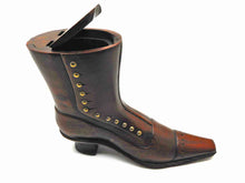 Load image into Gallery viewer, SOLD.......A large table snuff box in the shape of a boot. c 1870