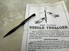 Load image into Gallery viewer, A Joseph Rodgers needle threader with original paper advert. 19thc.