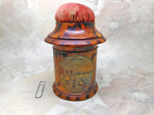 Load image into Gallery viewer, A Painted Tunbridge Ware box with a print of Brighton Chain Pier and Sea Front. c1830