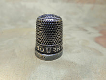 Load image into Gallery viewer, A souvenir from Bournemouth an old silver thimble. 1930