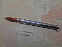 Load image into Gallery viewer, A German silver cedar pencil holder with niello decoration. c 1930