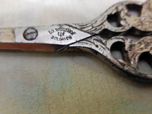 Load image into Gallery viewer, A pair of pierced steel scissors. 'Ricordo di Venezia' c1900-1920.
