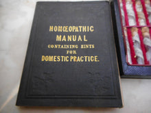 Load image into Gallery viewer, SOLD…..A boxed set of homoeopathic pills. Booklet dated 1848. Antique. Medical
