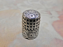 Load image into Gallery viewer, SOLD…..An unusual silver thimble Chester 1892 HG&S