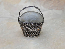 Charger l'image dans la galerie, An antique silver pin cushion basket circa 1830