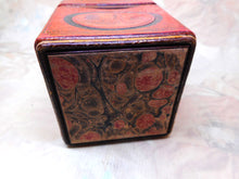 Load image into Gallery viewer, A small red lacquer box. A souvenir of Cheddar in Somerset. 19thc