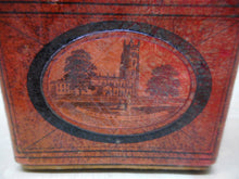 Load image into Gallery viewer, A small red lacquer box. A souvenir of Cheddar in Somerset. 19thc