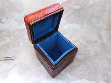 Load image into Gallery viewer, A small red lacquer box. A souvenir of Cheddar in Somerset. 19thc