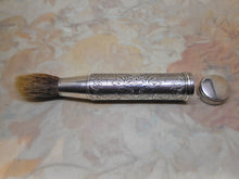 Load image into Gallery viewer, An engraved silver shaving brush. London 1859