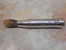 Load image into Gallery viewer, An engraved silver shaving brush. London 1859