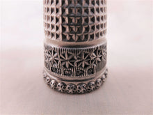 Load image into Gallery viewer, SOLD…..A decorative silver thimble. Charles Horner Chester 1899