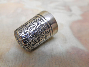 Dorcas-a steel lined silver thimble. c1920