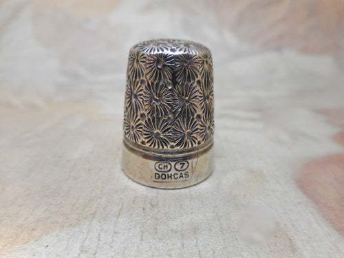 Dorcas-a steel lined silver thimble. c1920
