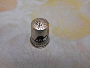 A silver Iraqi Marsh Arab thimble. c1920