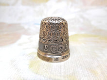 Load image into Gallery viewer, Queen Elizabeth&#39;s coronation souvenir thimble. HM  1952.
