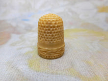 Load image into Gallery viewer, A thimble made from a tagua palm tree nut. c1850
